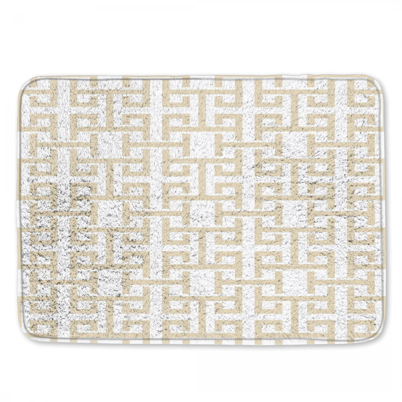 Tapis de bain beige, 34in W x 21in L
