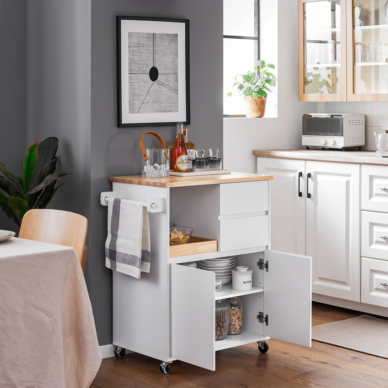 Broida Wood Kitchen Island