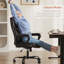 Chaise de bureau ergonomique en polyuréthane avec accoudoirs