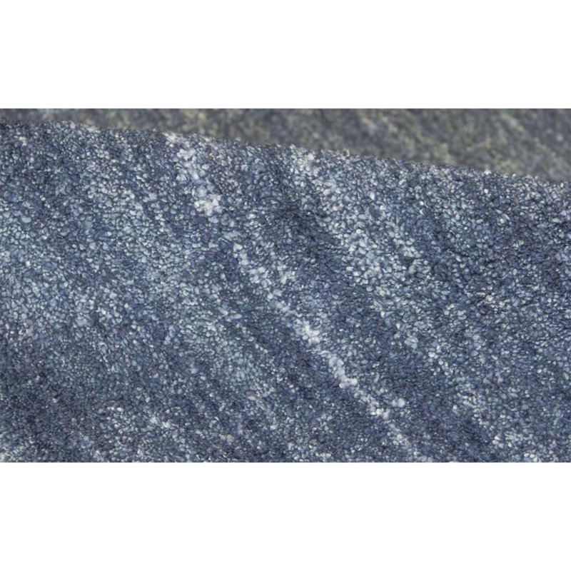 Striped Area Rug in Navy, Rectangle 10' x 14'