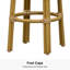 Ensemble de 2 tabourets de bar et de tabourets de bar ronds en rotin tissé pour la cuisine intérieure-1128047659-1128047661