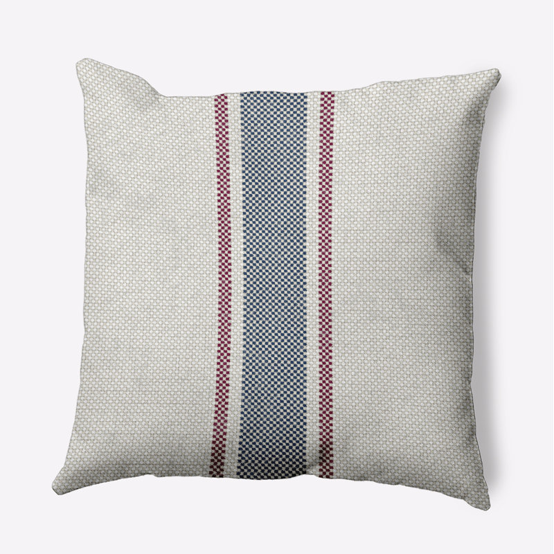 Farmers Market Grain Sack Pillow Cover & Insert, Rust, 20" x 20"