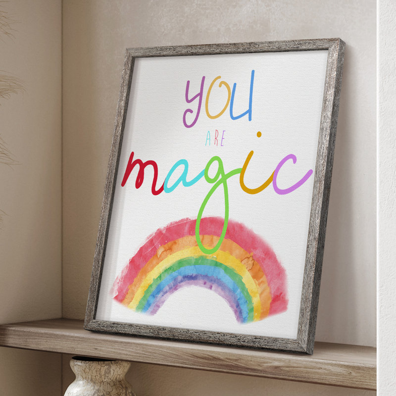 «You Are Magic», reproduction encadrée - bois massif, H 11 po x l 9 po
