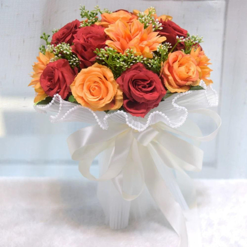 Bouquet de mariage, Orange