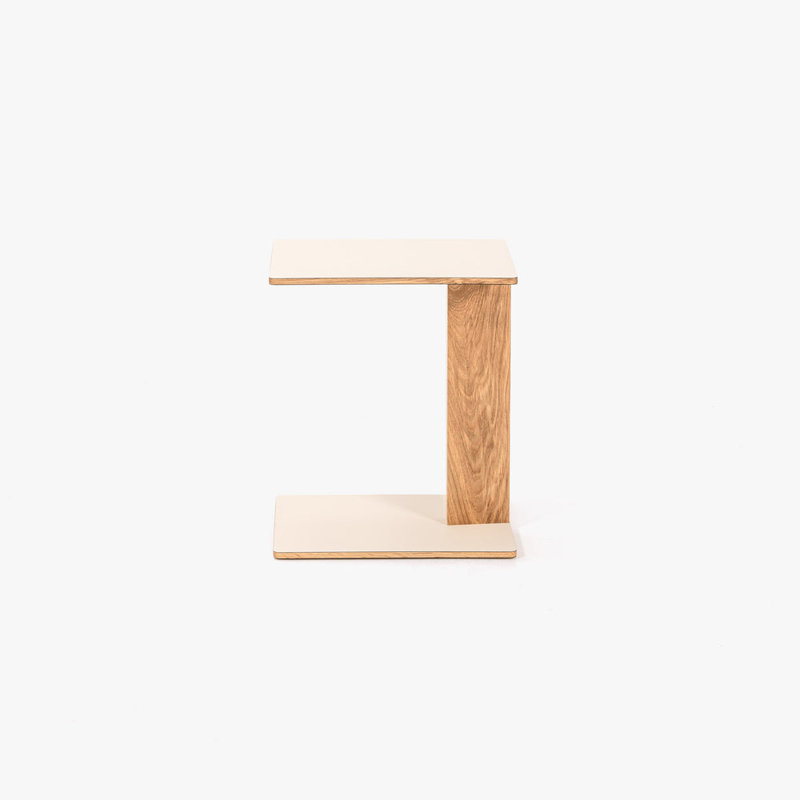 Overhang Side Table Rectangular, Oak Sable
