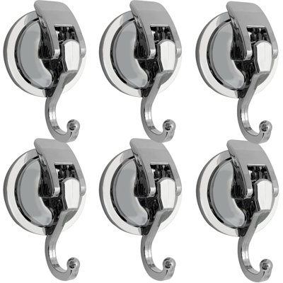 Heavy Duty Suction Cup Hooks For Shower And Bathroom - Reusable Vacuum Hooks With Strong Adhesion, No Drilling Required, Ideal For Towels And Decorations