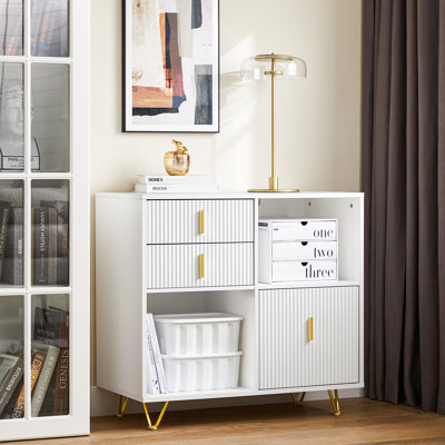 105cm Wide 3 -Drawer File Cabinet