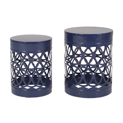 Moraima Round Metal Outdoor Side Table