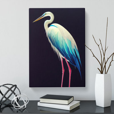 Heron Bird Cyberpunk - Wall Art