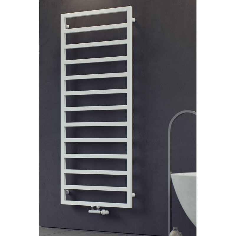 June Heated Towel Rails, 147 cm H x 60 cm W x 7 cm D