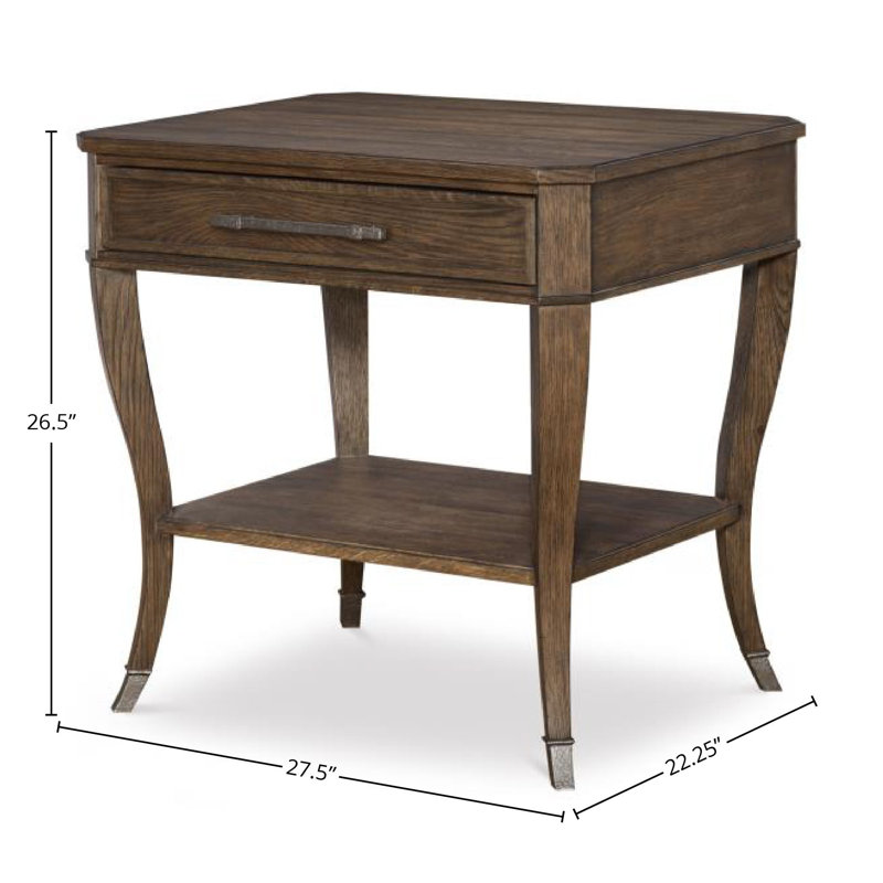 Benjamin Side Table, Brown
