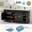 Ensemble de meuble-lavabo sur pied 72 po avec plateau en résine Breonica, peint à la main, assemblage requis-309421649