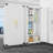 71'H Metal Lockable Garage Storage Cabinet with Hanging Rod and Adjustable Shelves-1699124817