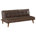 Dark Coffee Brown Faux Leather