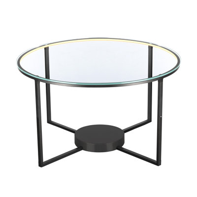 Rhudriah Glass Top Coffee Table