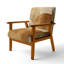 Chaise avec accoudoirs abstraite Mid-Century rembourrée abstraite Sun Arc I-1422184462