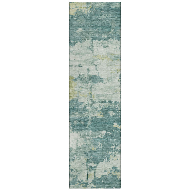 Machine Washable Indoor/Outdoor Earleville ACN2362 Abstract Rug, Runner 2'3" x 7'6"