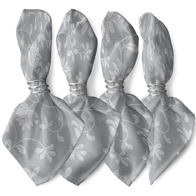 Aspacio Polyester Floral Square Napkin