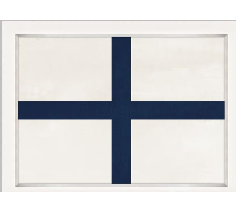 Nautical Flag XI Print by Barclay Butera, Glass Coat, 24" H x 32" W