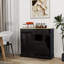 Armoire à ordures inclinable à deux tiroirs et à deux compartiments pour la cuisine, offrant beaucoup de rangement et une organisation facile