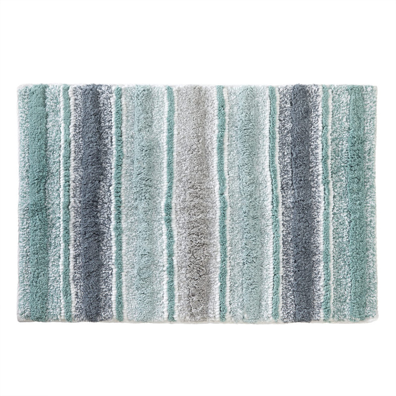 AquaWave Plush Rug, 20 x 30, Teal Blue