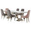 Ensemble de salle à manger à tréteaux 7 pièces Kemia-1306936224-1306936225-1306939566