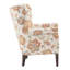 Chaise d'appoint en bois massif, finition, coussin de siège amovible, aspect de résistance au poids de 300 lb, et roulement en lin