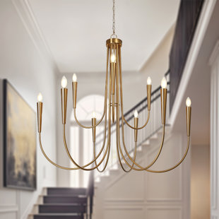 Lustre classique surdimensionné de style bougie à 9 lumières de 41 po d'Otho certifié UL