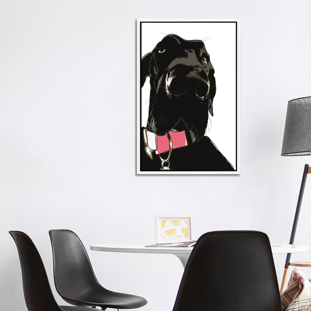 Coaly The Great Dane von Sketch And Paws - Galerie-umwickelte Leinwand Giclée auf Leinwand