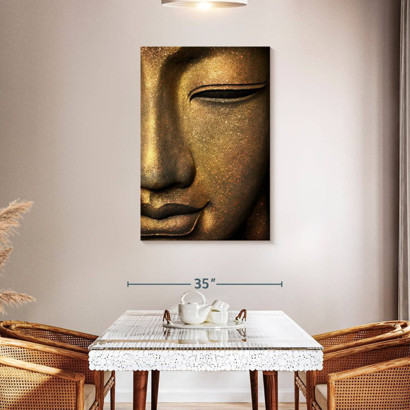 Adella Cropped Buddha Face, 45" H x 30" W