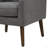 25"W Mid Century Modern Gray Woven Fabric Tufted Armchair-833946141