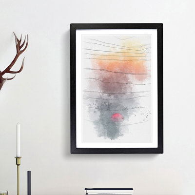 Sunset in Portugal - Picture Frame Painting Print