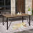 Aury Rectangular Metal Outdoor Dining Table With Umbrella Hole , 38'' in. W 64'' in. D