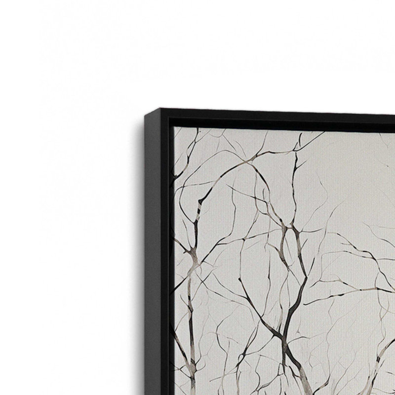 Eclipsed Onyx Tangle Set of 2 Canvas Prints in a Frame, Polished Gold Floater Framed, 12.75" H x 25.5" W x 1.75" D