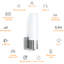 LED Outdoor Wall Light L 260 S Stainless Steel Opal Glass Wall Scone with Motion Sensor