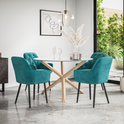 Adriunna 4 - Person Dining Set