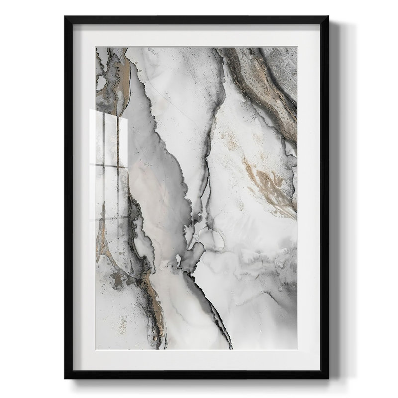 «Abstract Ink Fantasy I», reproduction encadrée, Noir, H 28,5 po x l 20,5 po