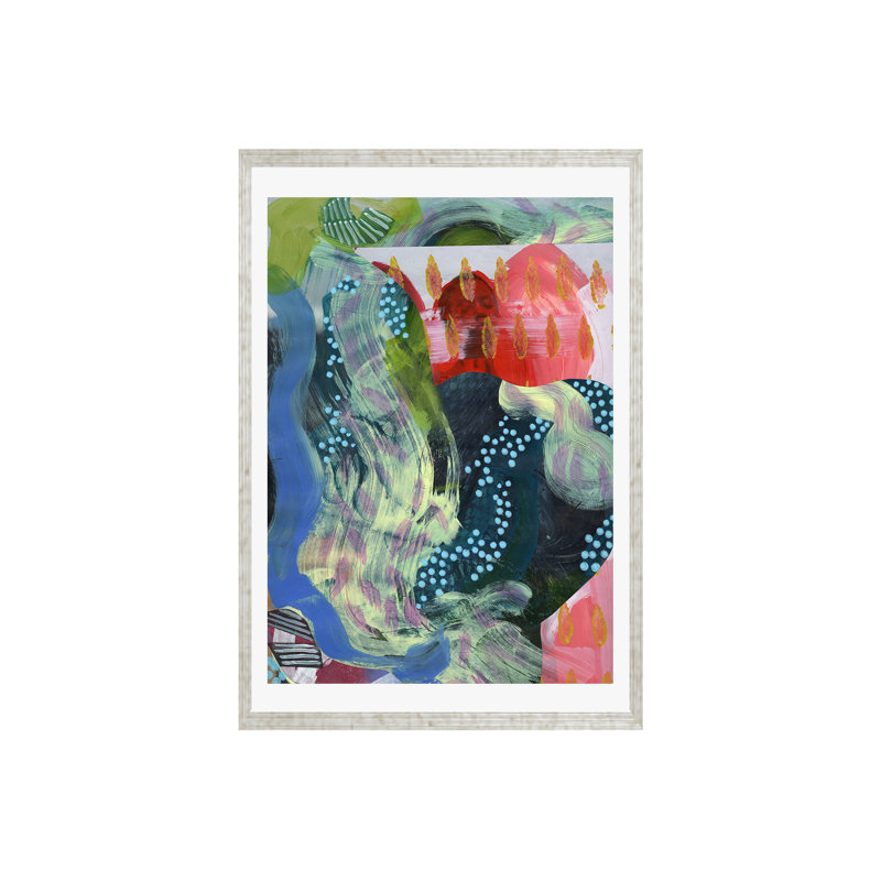 Bosc De Les Fades II par K'era Morgan, Toile noire avec cadre flottant, Pas de tapis, H 16 po x l 12 po