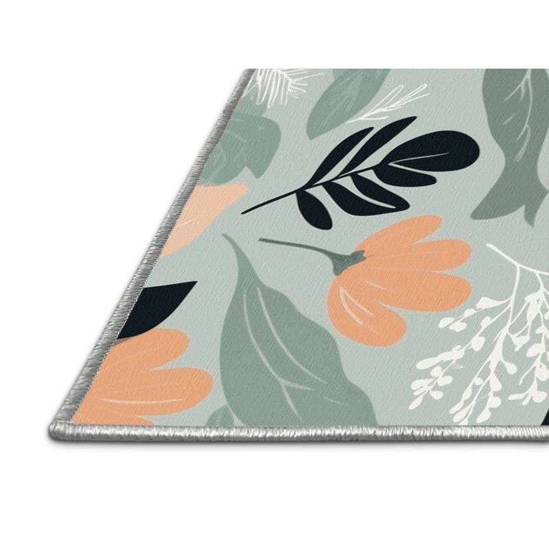 Blush Meadow Rug, Rectangle 2' x 3'