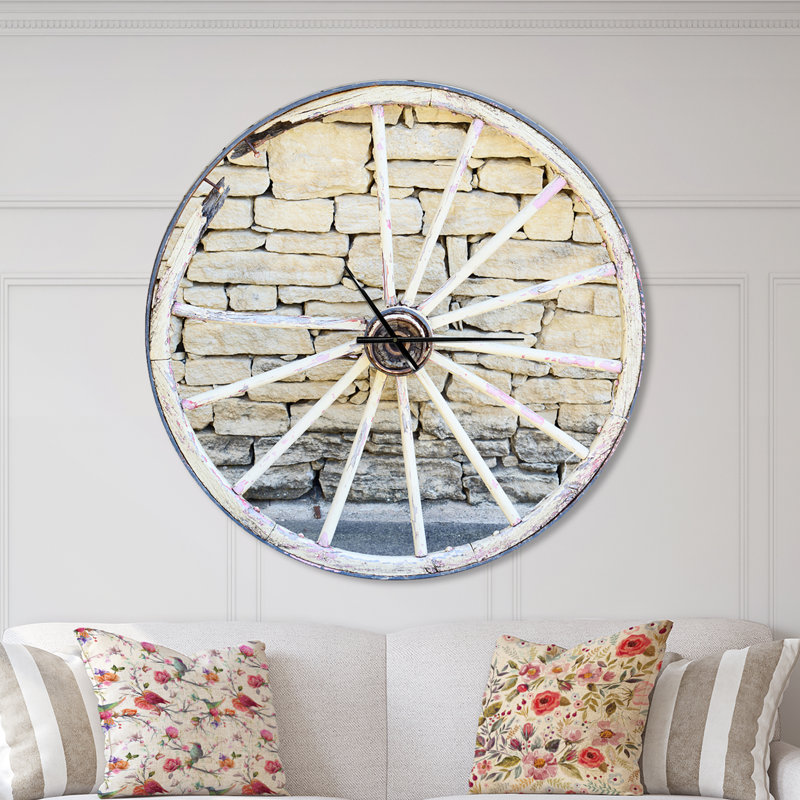 Horloge murale Swigart Farmhouse Designart, Surdimensionné