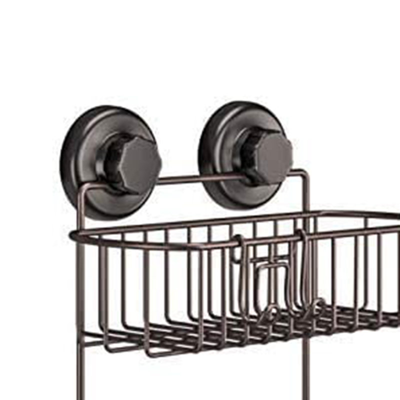 Mahak Suction Stainless Steel Shower Caddy, Bronze