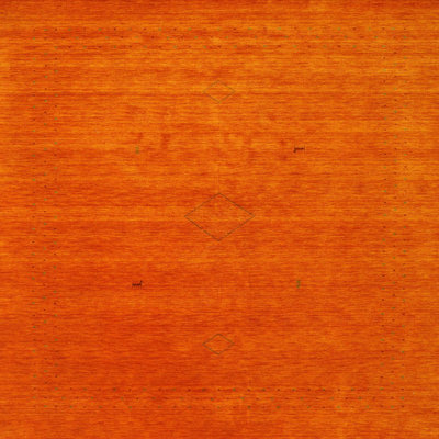 Tapis contemporain orange