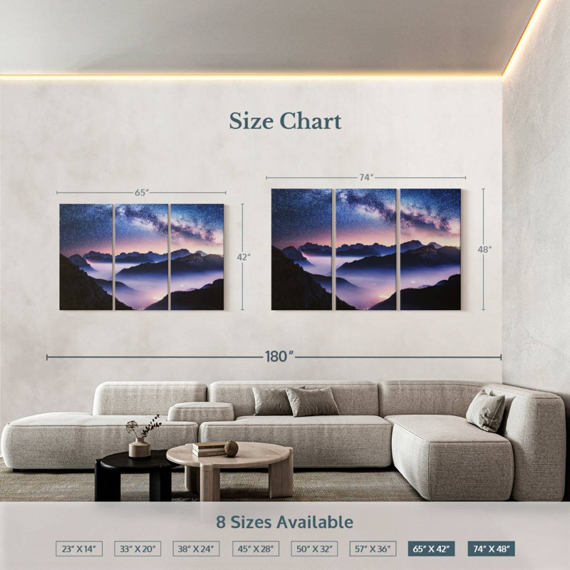 Oberle Bright Starry Night, 42" H x 65" W