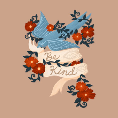 Oiseau pensif - impression