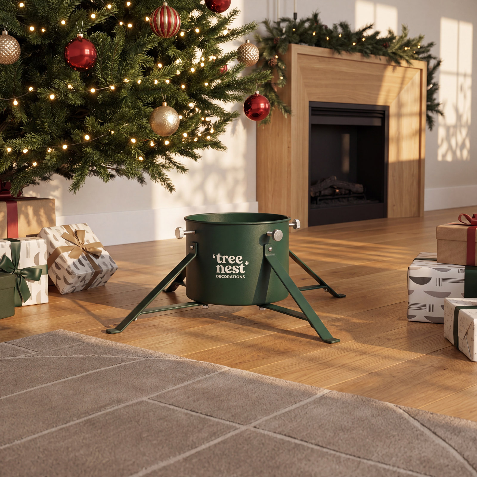 Live Christmas Tree Stand, Green