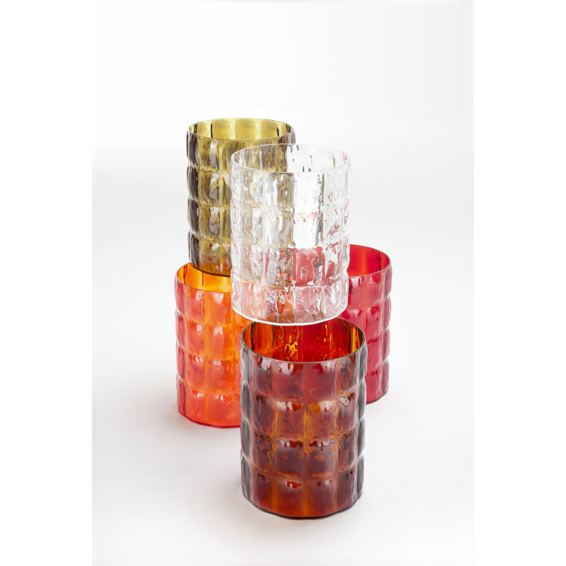 Matelassé Table Vase, Amber