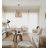 Alleyne 1-Light Large Airy Rattan Pendant Light With Natural Handmade Shade in Brass Finish Boho Ceiling Light Fixture Over Table