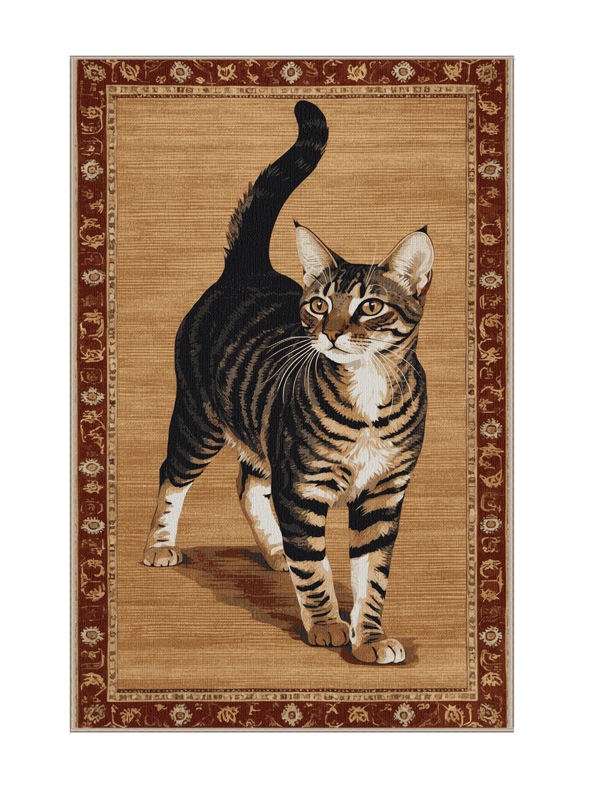 Dakota Fields Washable Abyssinian Cats Area Rug | Wayfair