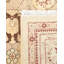 Tapis unique noué à la main Hayner - ivoire / rouge / brun, 9 pi 4 po x 12 pi 1 po