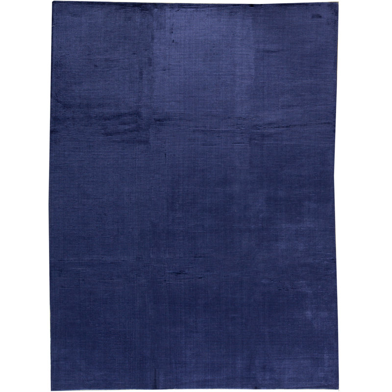 Hand-Knotted High-Quality Blue Area Rug